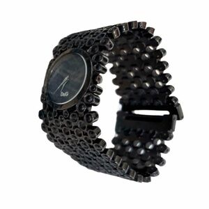 Authentic D&G Watch steel, w/black rhinestones unique, vg condition❤️ sale